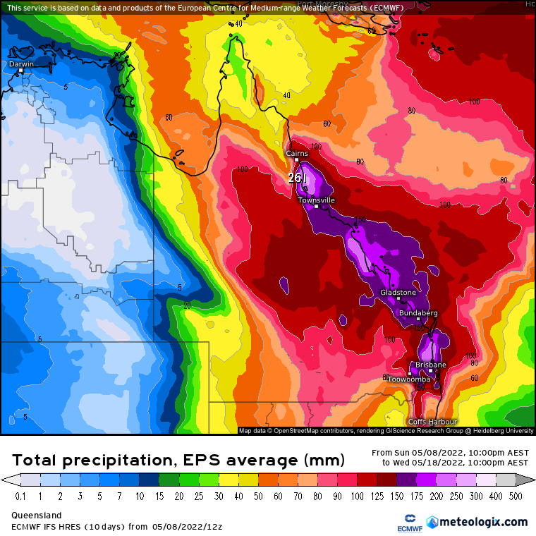 Read more about the article HUGE rains for Qld, showers for us